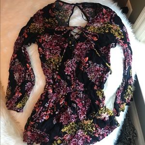 Floral Fall romper!